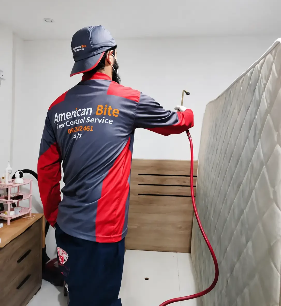 Technician carrying out a free site survey