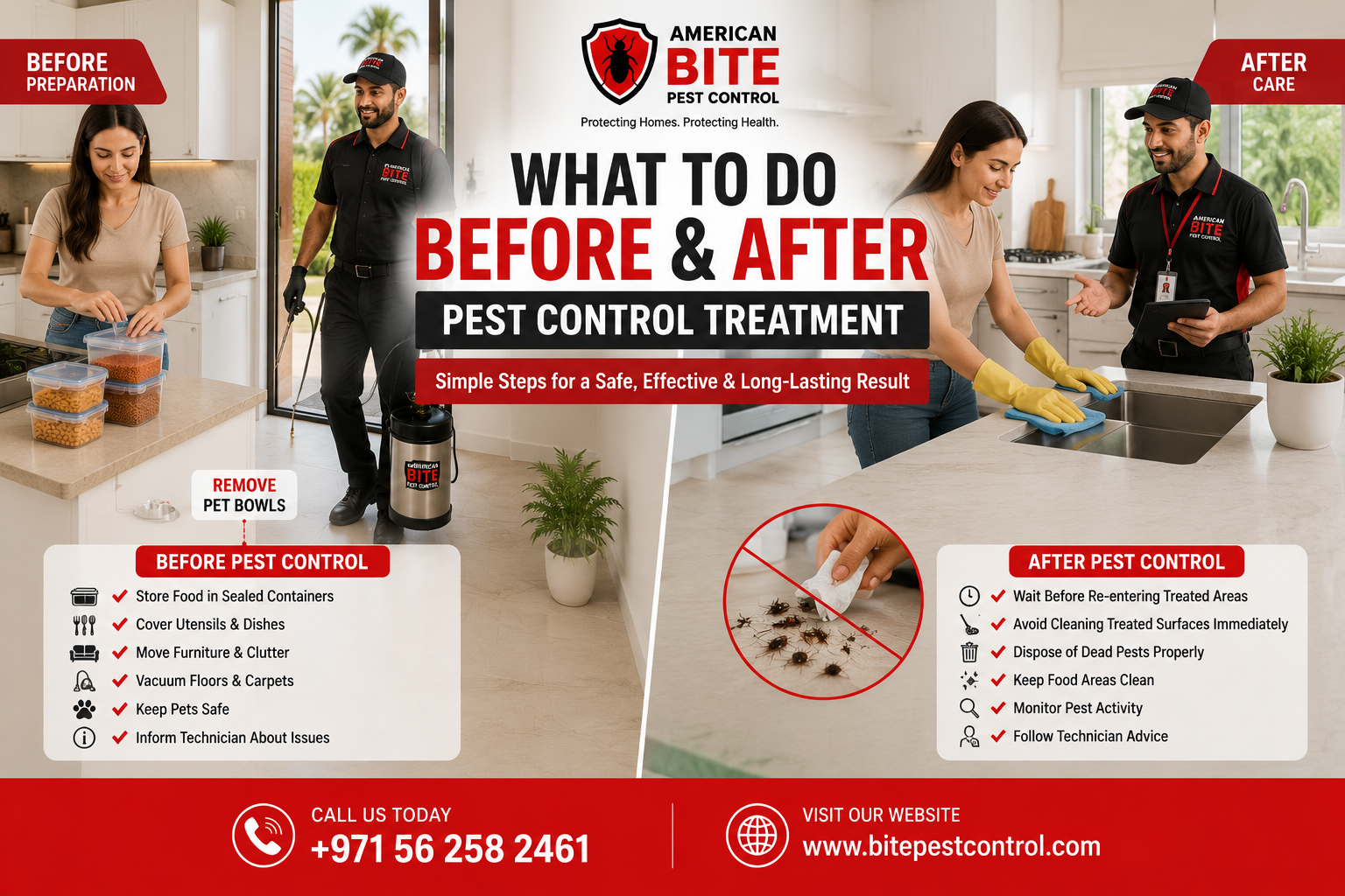 What to Do Before and After Pest Control Treatment