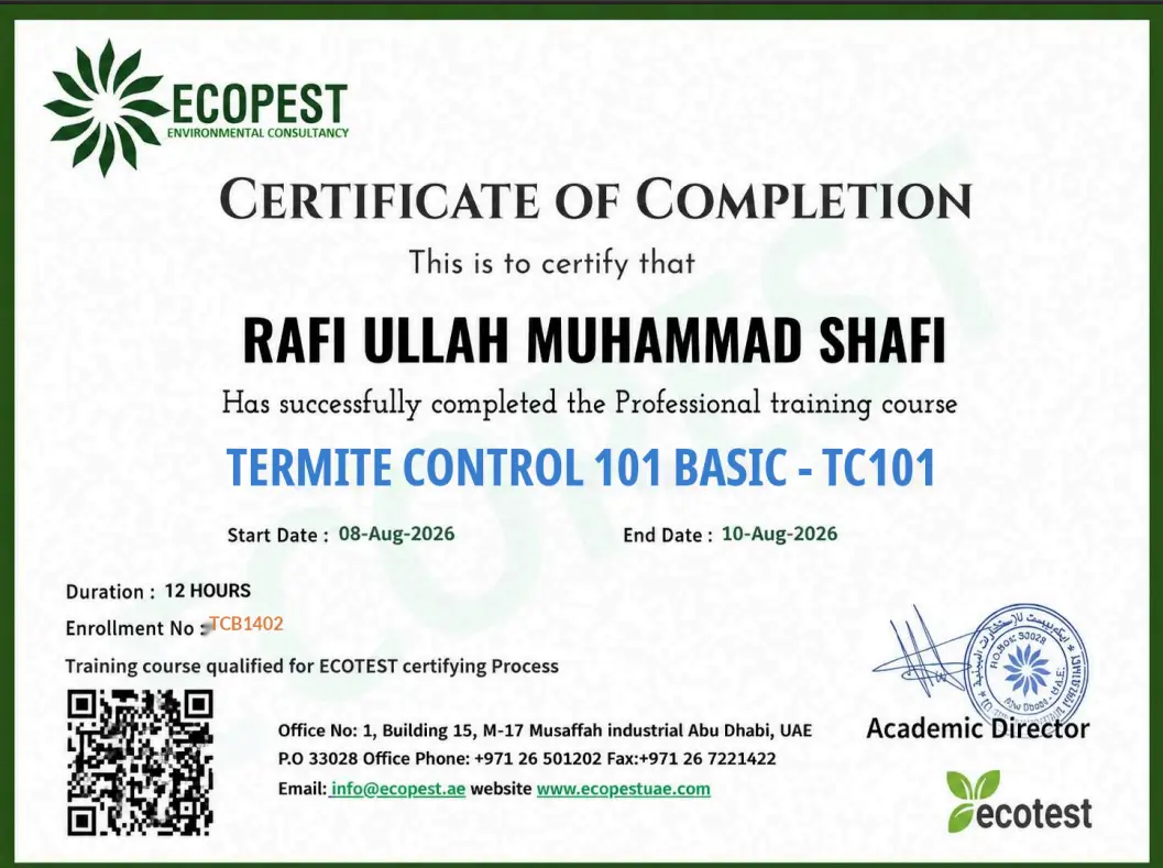 rafiullah certificate