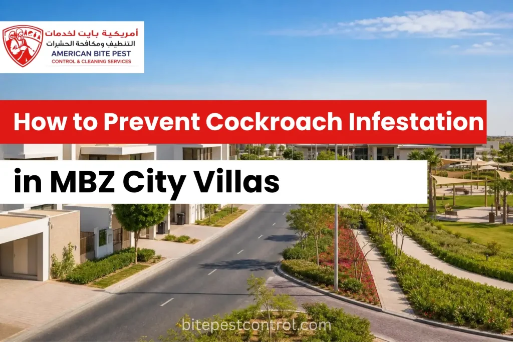Cockroach prevention tips for MBZ City villas