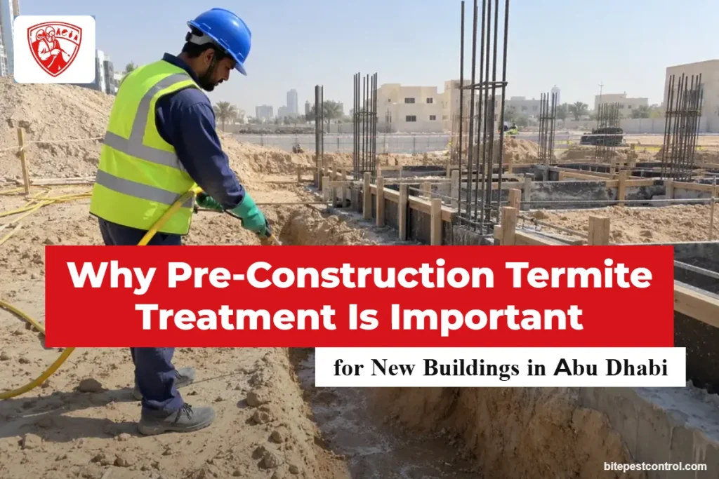 Why pre-construction termite treatment is important for new buildings in Abu Dhabi